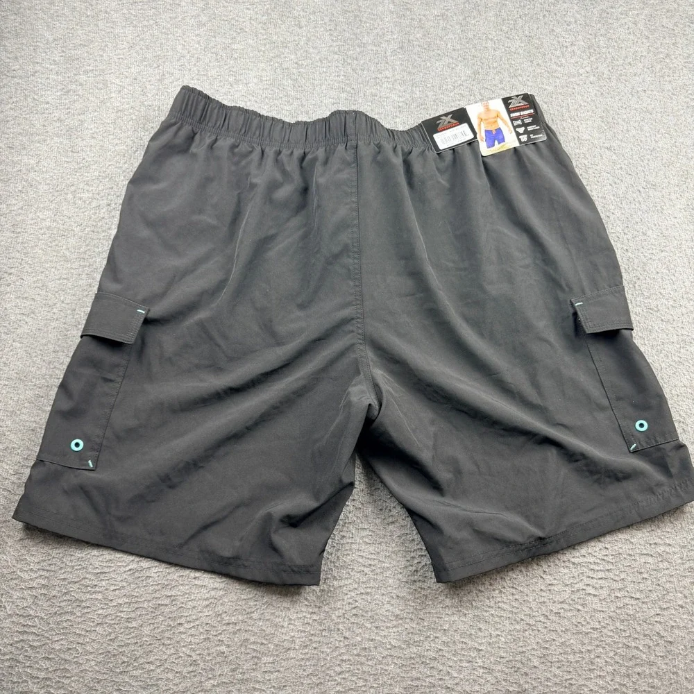 ZeroXposur Swim Shorts Men's XXL Black‎ Cargo Stretch UPF 50+ P88480S